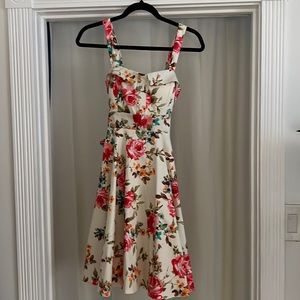 Floral dress from a boutique in Los Angeles. Eva Rose brand.